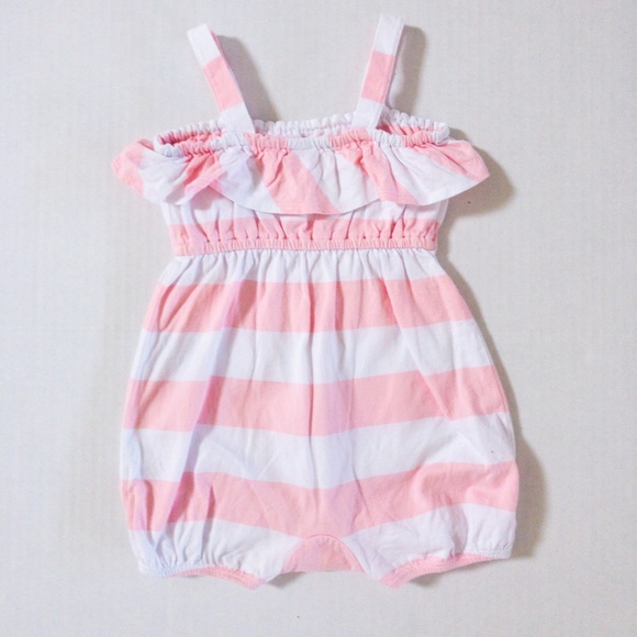 Janie and Jack striped romper (6-12 months) - Picture 4 of 6